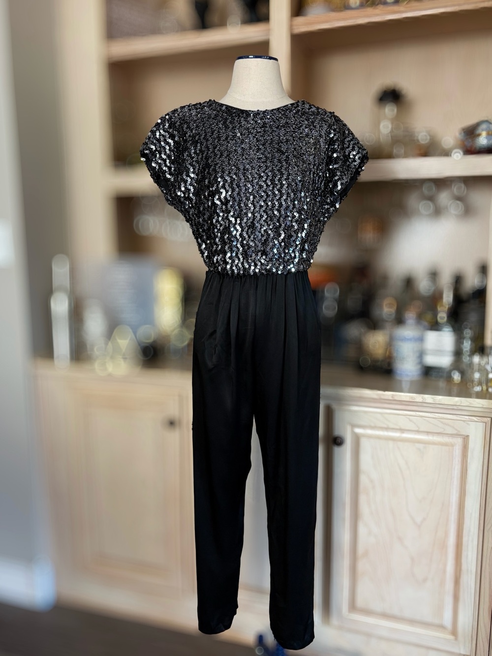 Vintage "C.H. Cheminee New York" Sequin Jumpsuit